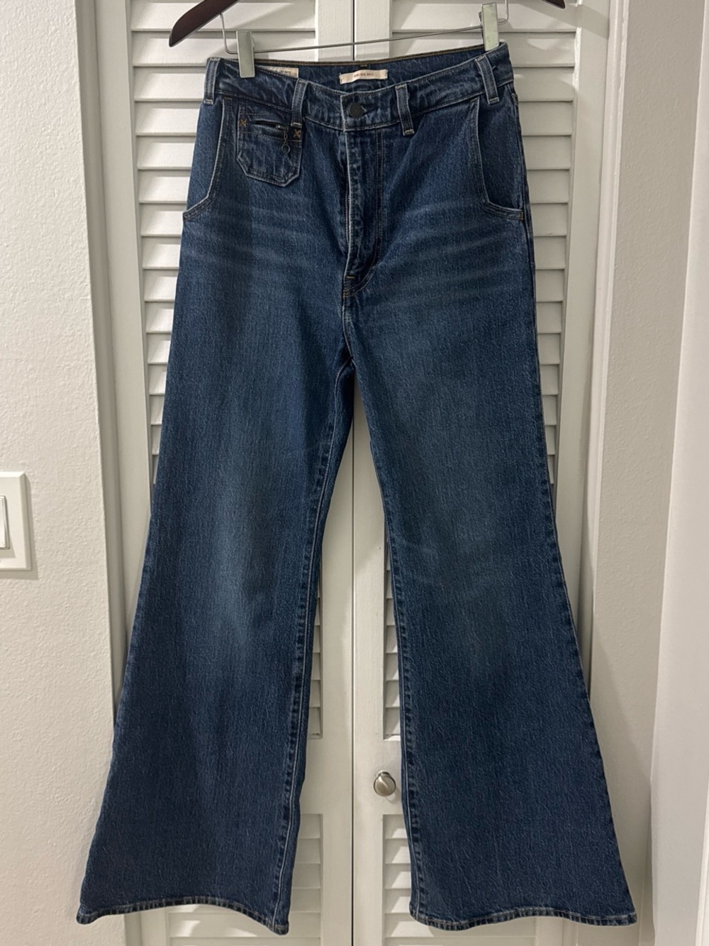Levi's Ribcage Vintage Dark Blue High-Rise Flare Jeans